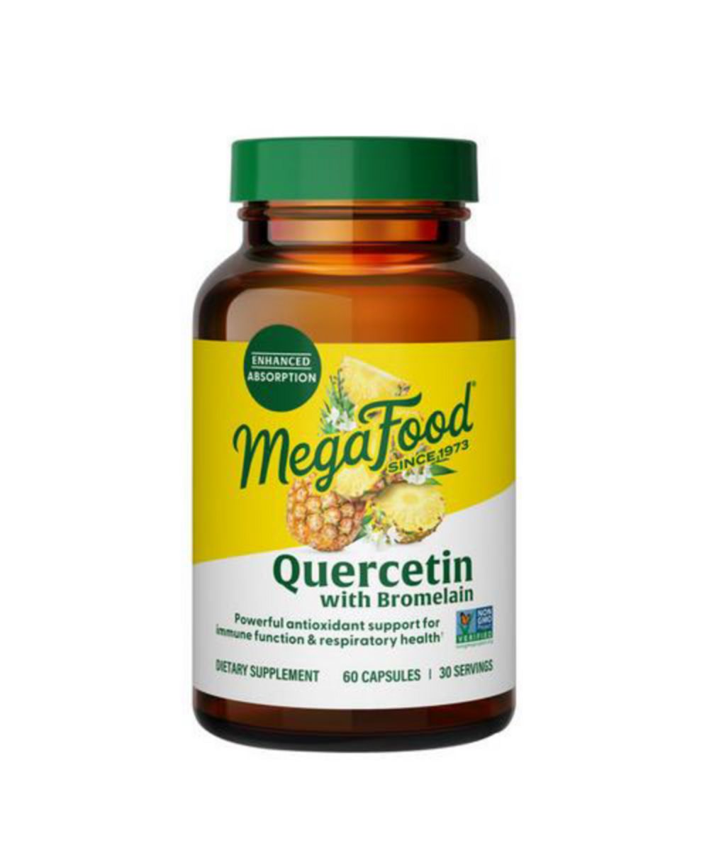 MegaFood Quercetin With Bromelain, 60 капсул