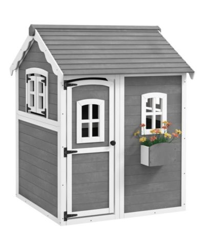 Игровой домик Outsunny Playhouse for Kids Outdoor 3-8 Years Old
