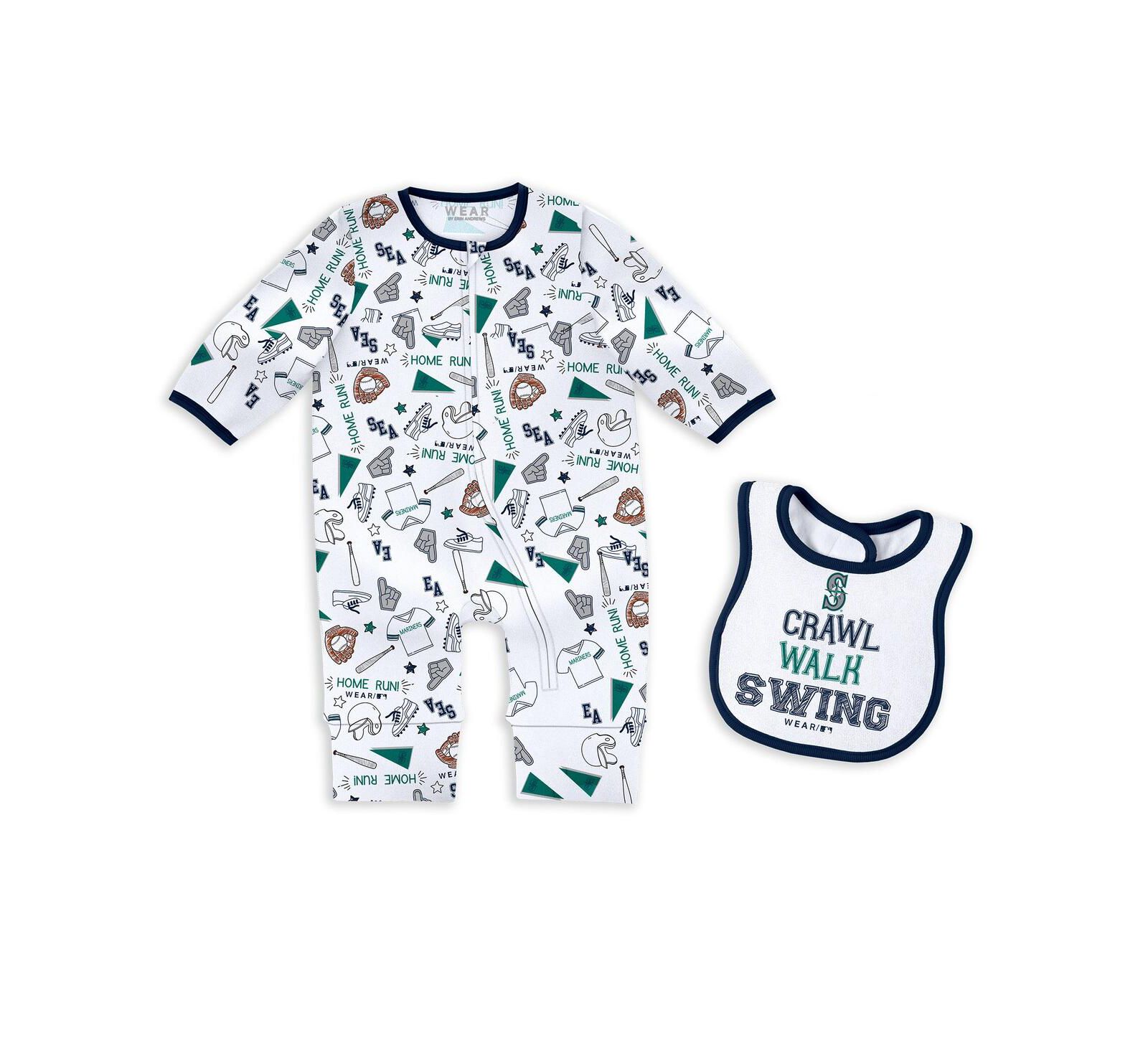 Комплект для сна WEAR by Erin Andrews для мальчиков и девочек Seattle Mariners