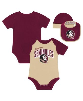 Outerstuff Детский набор: боди, нагрудник и вязаная шапочка Florida State Seminoles