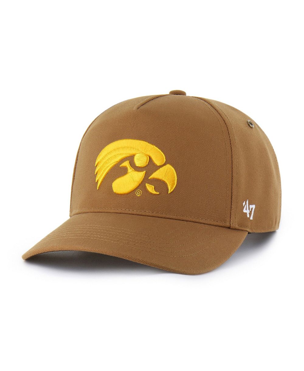 Мужская и женская регулируемая кепка Carhartt x '47 Iowa Hawkeyes Hitch, коричневая