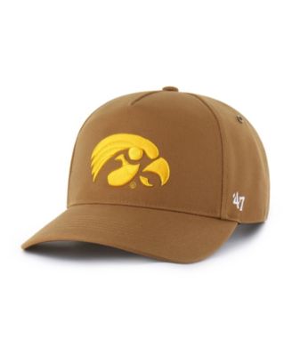 Мужская и женская регулируемая кепка Carhartt x '47 Iowa Hawkeyes Hitch, коричневая