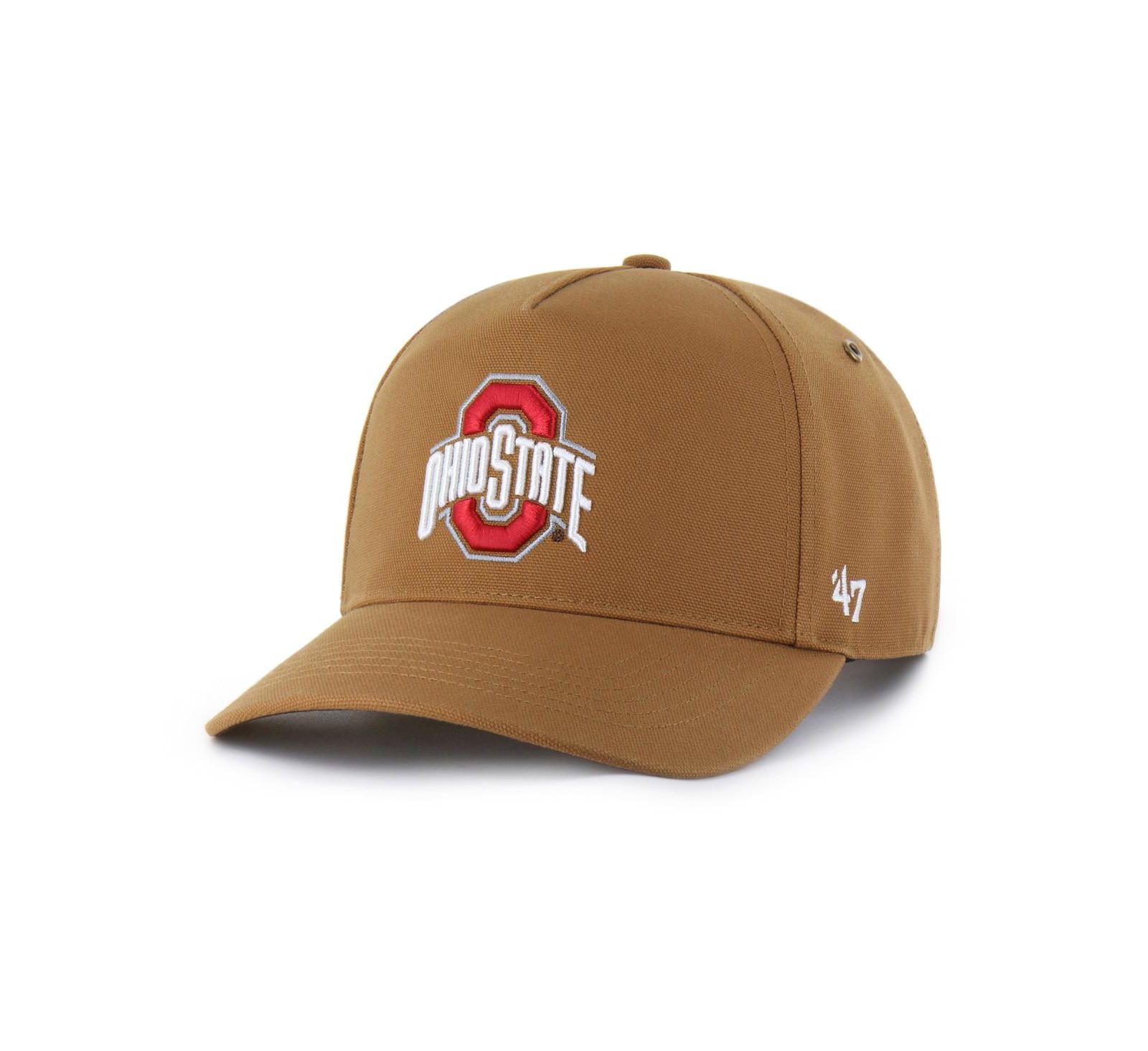 Мужская и женская кепка '47 Brand X Carhartt Brown Ohio State Buckeyes Hitch Adjustable