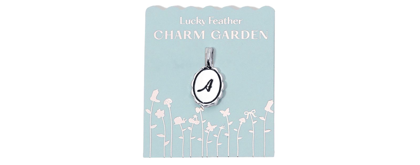 Подвеска Lucky Feather Charm Garden Scalloped Initial Charm - Z