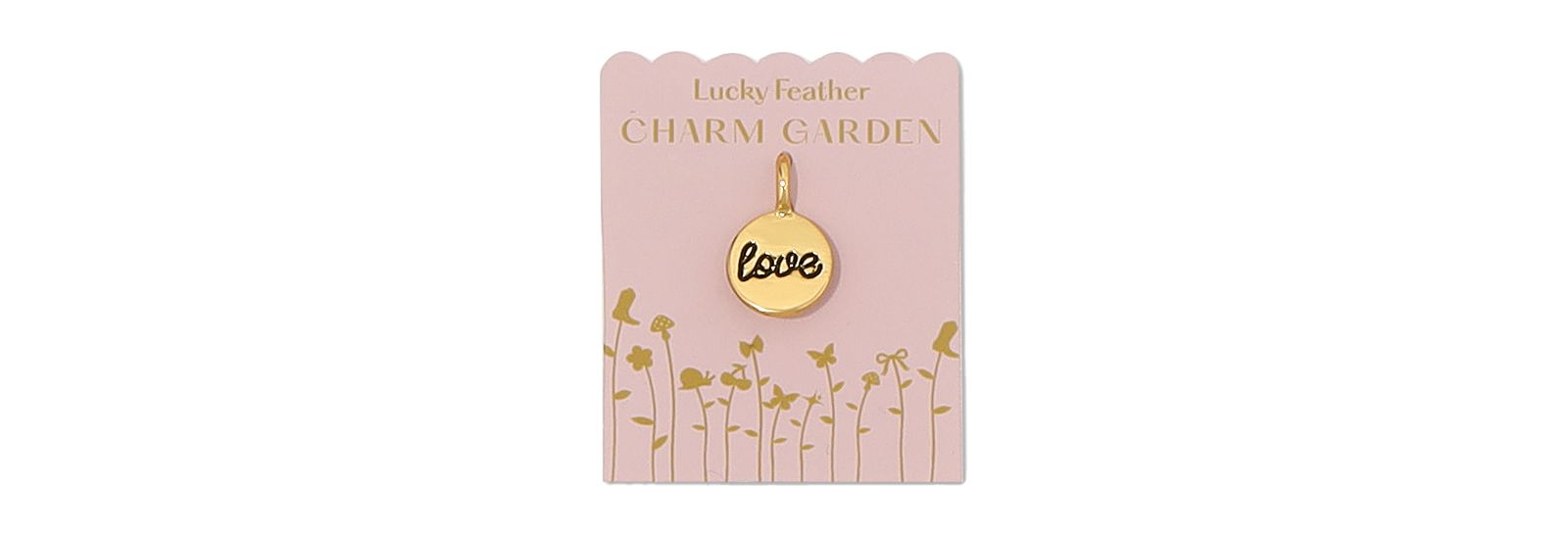 Подвеска Lucky Feather Charm Garden Scripty LOVE DISC