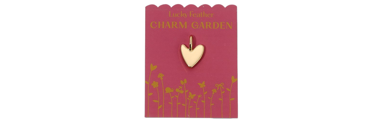 Подвеска Lucky Feather Charm Garden LOVE Organic Heart