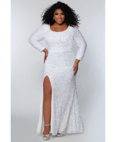 Sydney's Closet Женское вечернее платье с пайетками, Plus Size