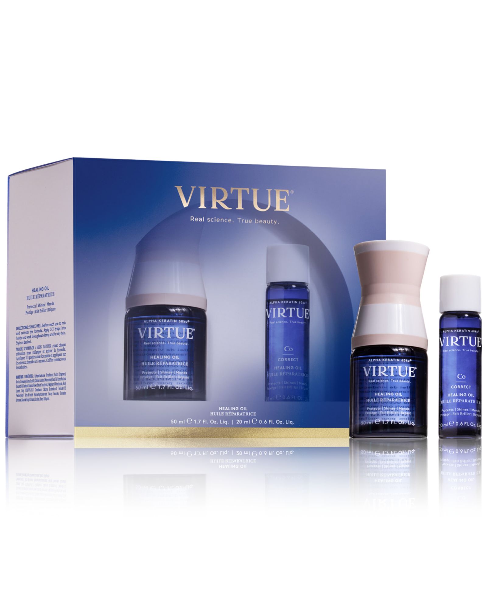Virtue набор сыворотки для дома и путешествий, 2 шт.