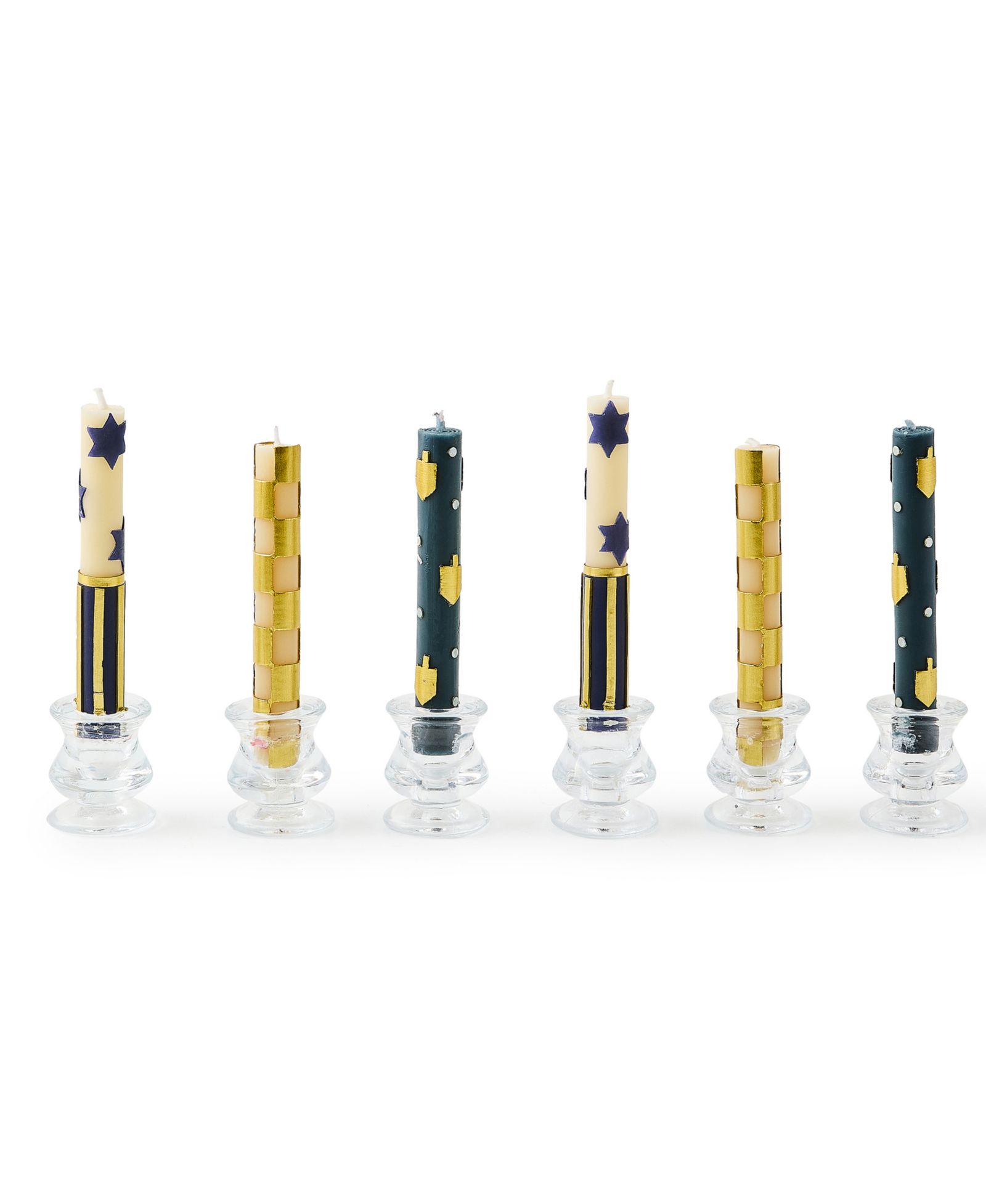 Mackenzie-Childs Judaica Mini Dinner Candles, набор из 6 шт