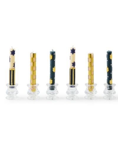 Mackenzie-Childs Judaica Mini Dinner Candles, Set of 6