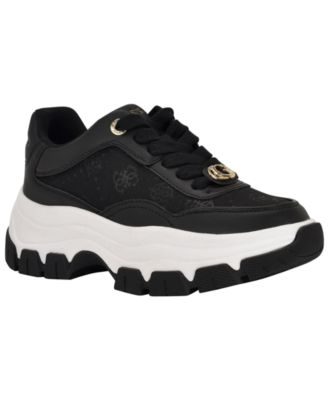 GUESS Women's Berrett Quattro G Lace-Up Platform Hiker Sneakers