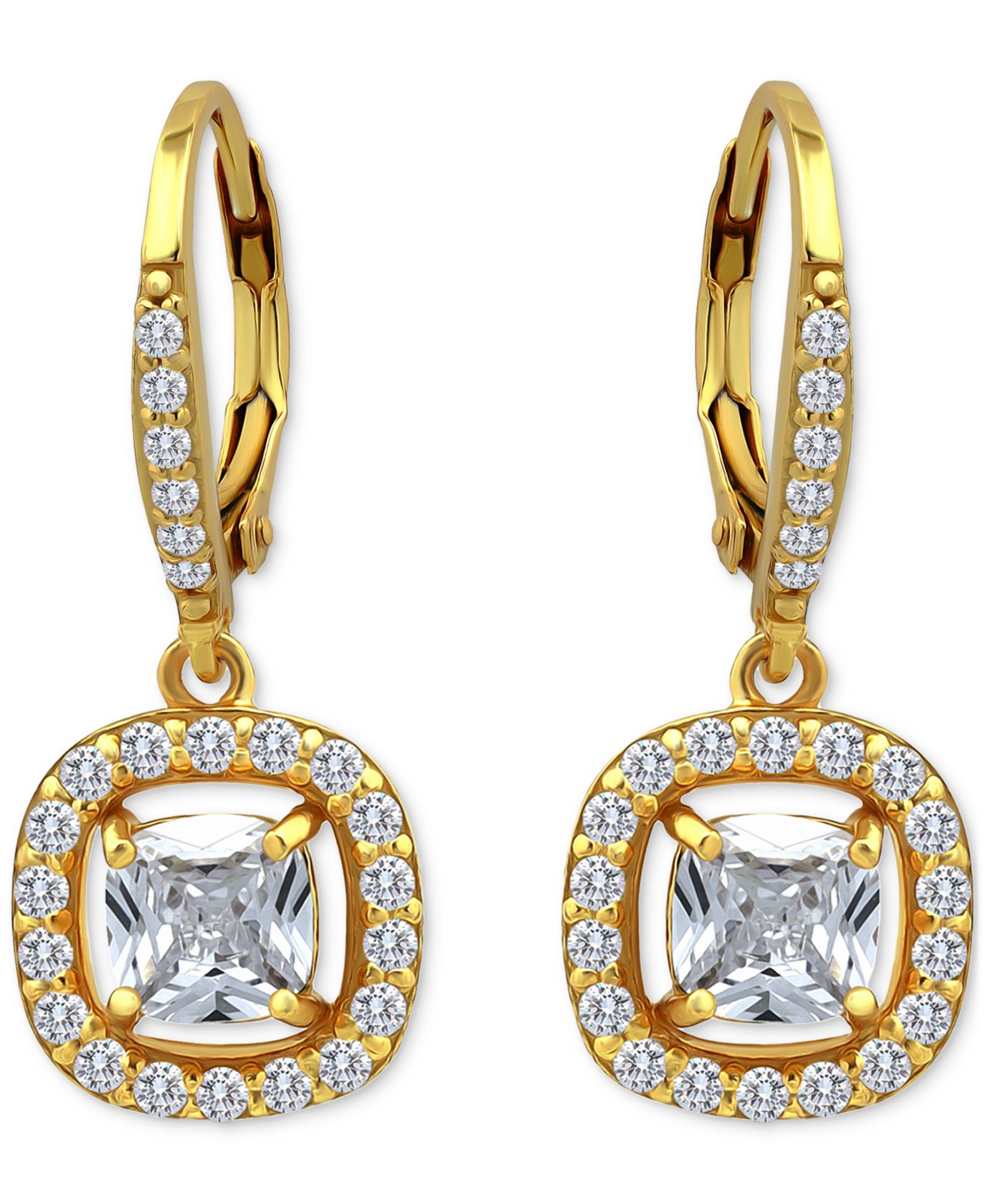 Серьги-подвески Giani Bernini из стерлингового серебра с позолотой 18K