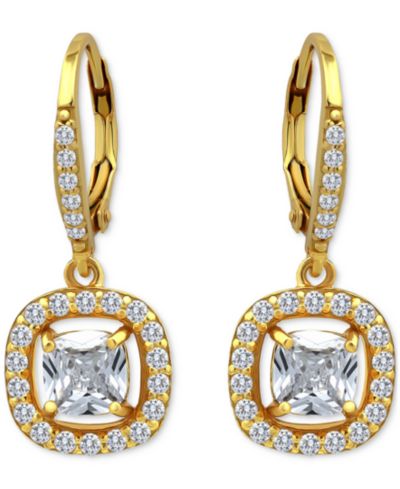 Giani Bernini Drop Earrings (2-1/2 ct. t.w.) in 18K Gold Plated Sterling Silver, Macy's Exclusive