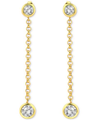Giani Bernini Drop Earrings (2-3/8 ct. t.w.) in 18K Gold Plated Sterling Silver, Macy's Exclusive