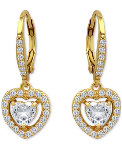 Giani Bernini серьги-серьги Heart в позолоченном стерлинговом серебре 18K Gold
