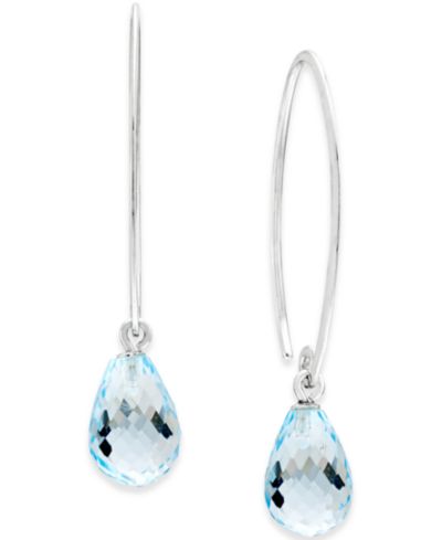 Серьги Gemstone Sweep из Sterling Silver (Amethyst, Blue Topaz, Citrine & Peridot)
