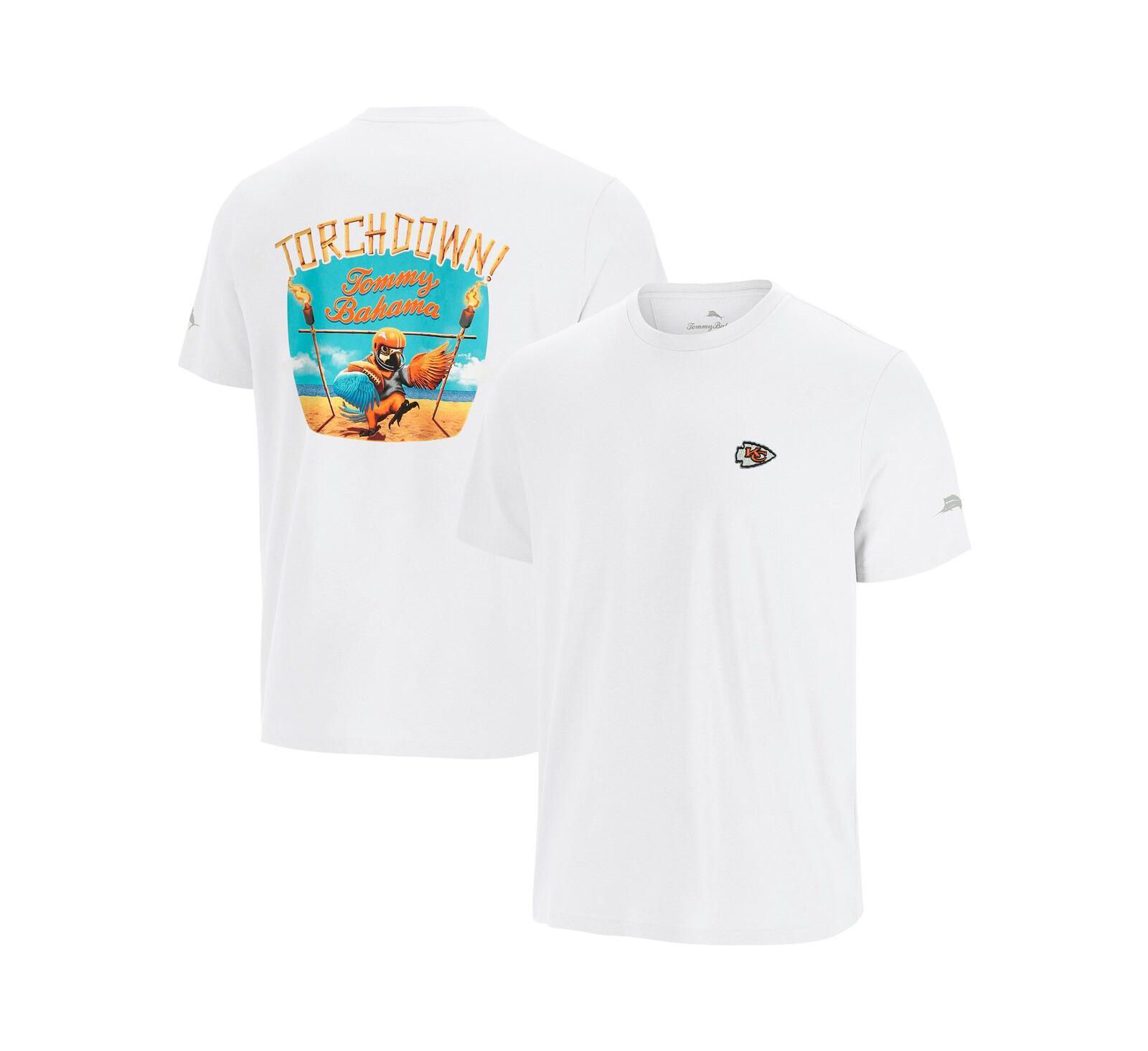 Мужская футболка Tommy Bahama White Kansas City Chiefs Graphic