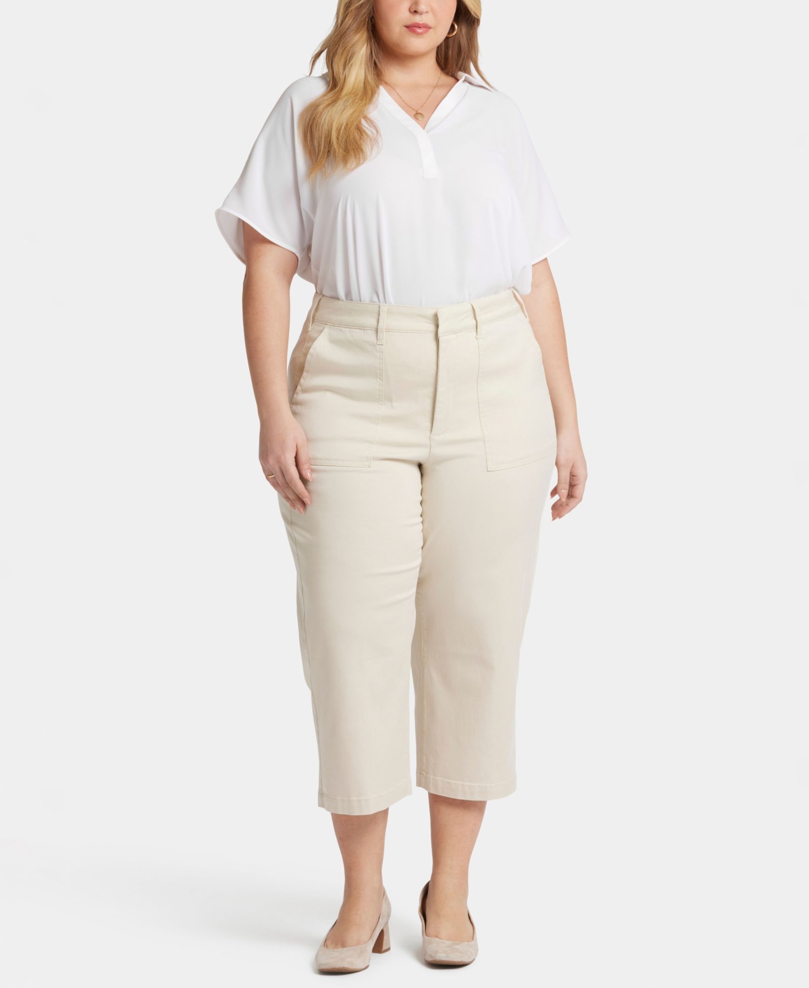 NYDJ Plus Size Utility Relaxed Straight Leg Pants