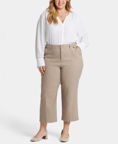 NYDJ Plus Size широкие карго брюки-капри