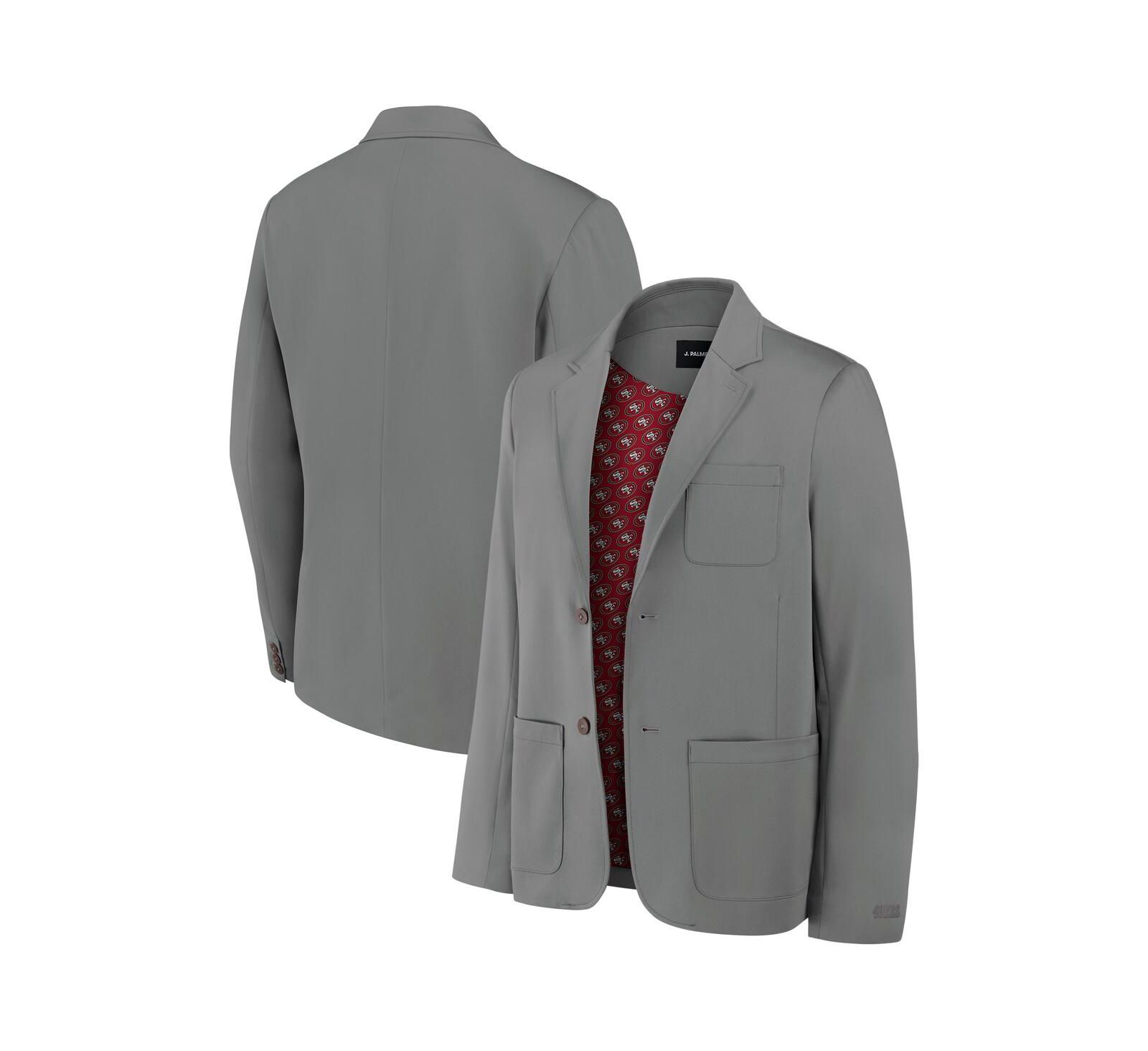 J. Palmer Men's Graphite San Francisco 49ers Man-In-Motion Blazer