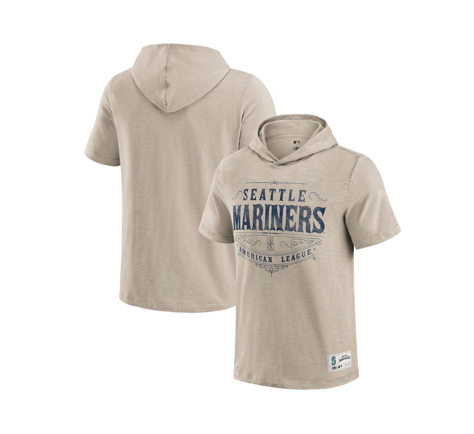 Футболка с капюшоном Darius Rucker Collection by Fanatics Men's Tan Seattle Mariners