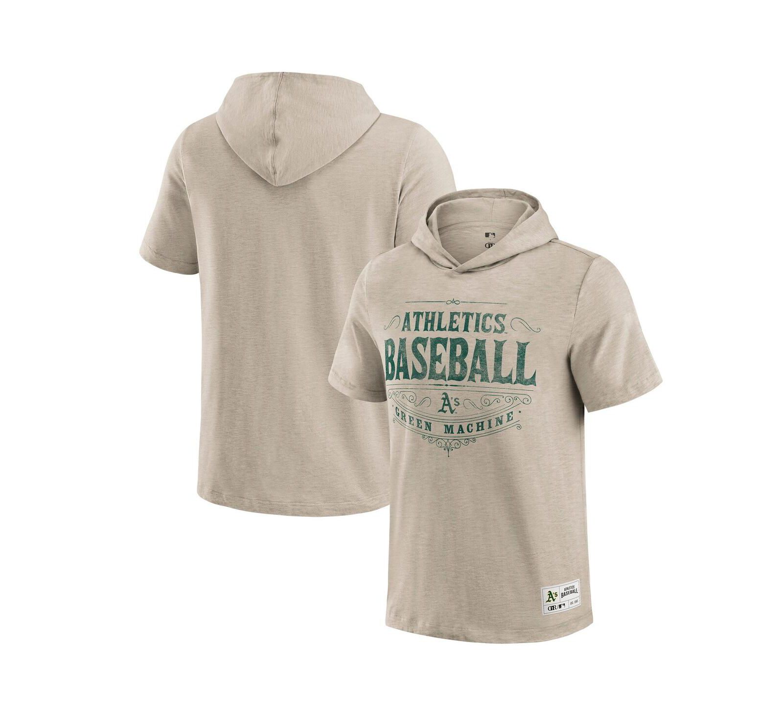 Darius Rucker Collection by Fanatics Мужская толстовка-футболка Oakland Athletics Tan Hooded