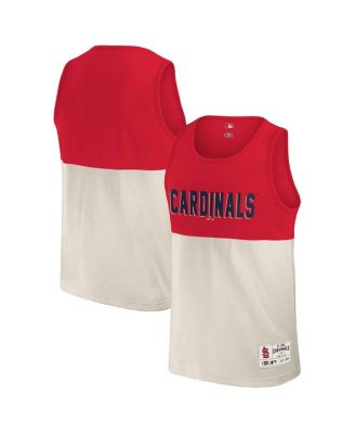 Darius Rucker Collection by Fanatics Men's Red/Cream St. Louis Cardinals Color Block Tank Top