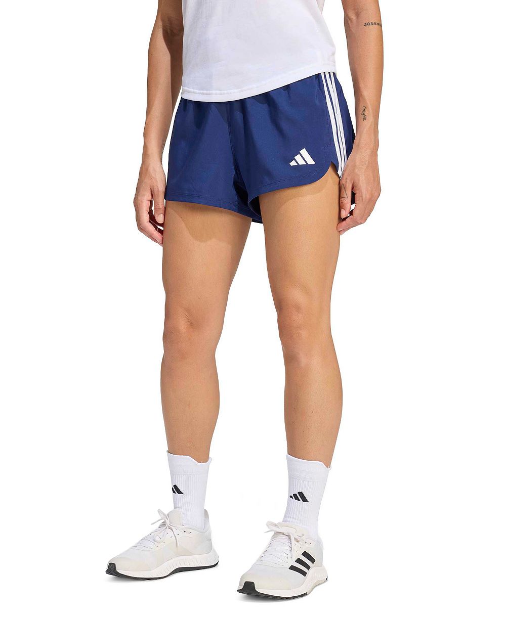 adidas Women's Pacer Workout Woven Rise Training Shorts