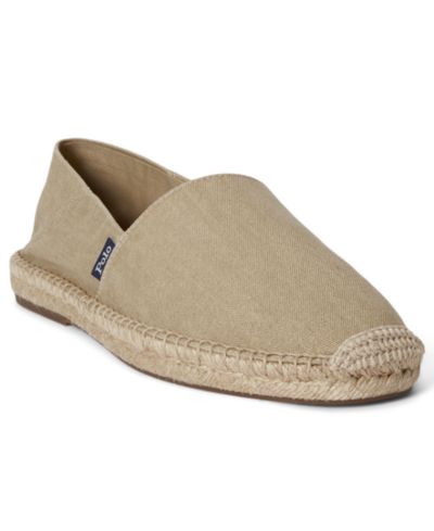 Polo Ralph Lauren Men's Cevio Washed Canvas Collapsible Heel Espadrilles