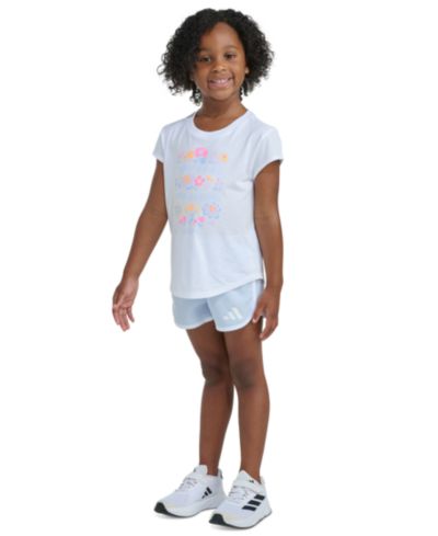 Детский комплект adidas 2-Piece Set: Short-Sleeve T-Shirt and Woven Shorts