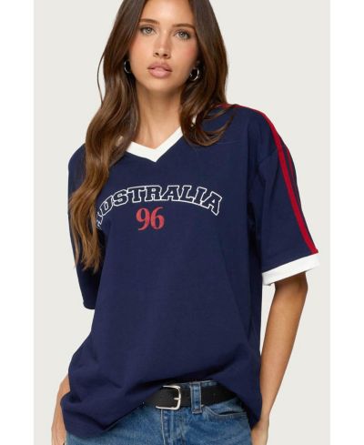 Edikted Женский оверсайз T Shirt Australia 96 Contrast