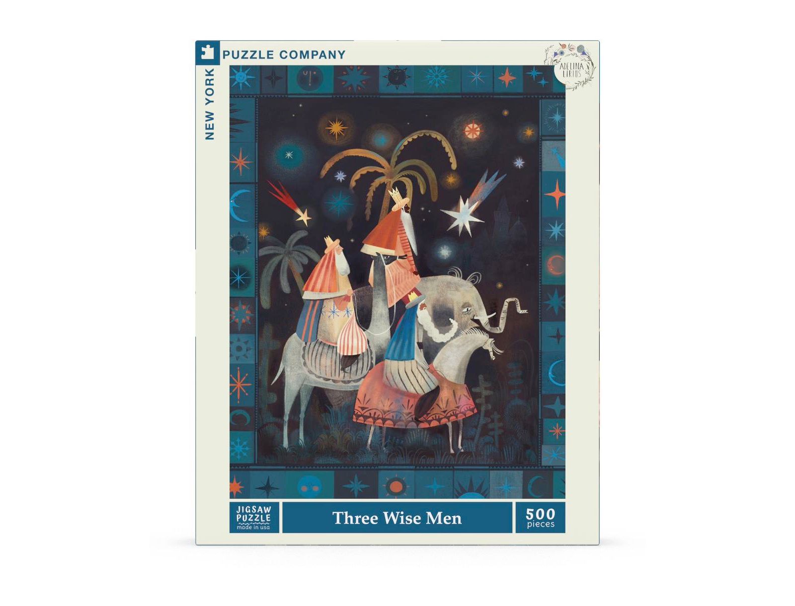 New York Puzzle Company Three Wise Men Christmas 500-Piece Puzzle, Ages 10+
