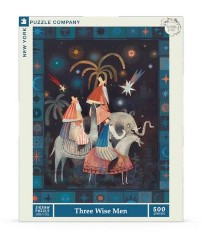 New York Puzzle Company Three Wise Men Christmas 500-Piece Puzzle, Ages 10+