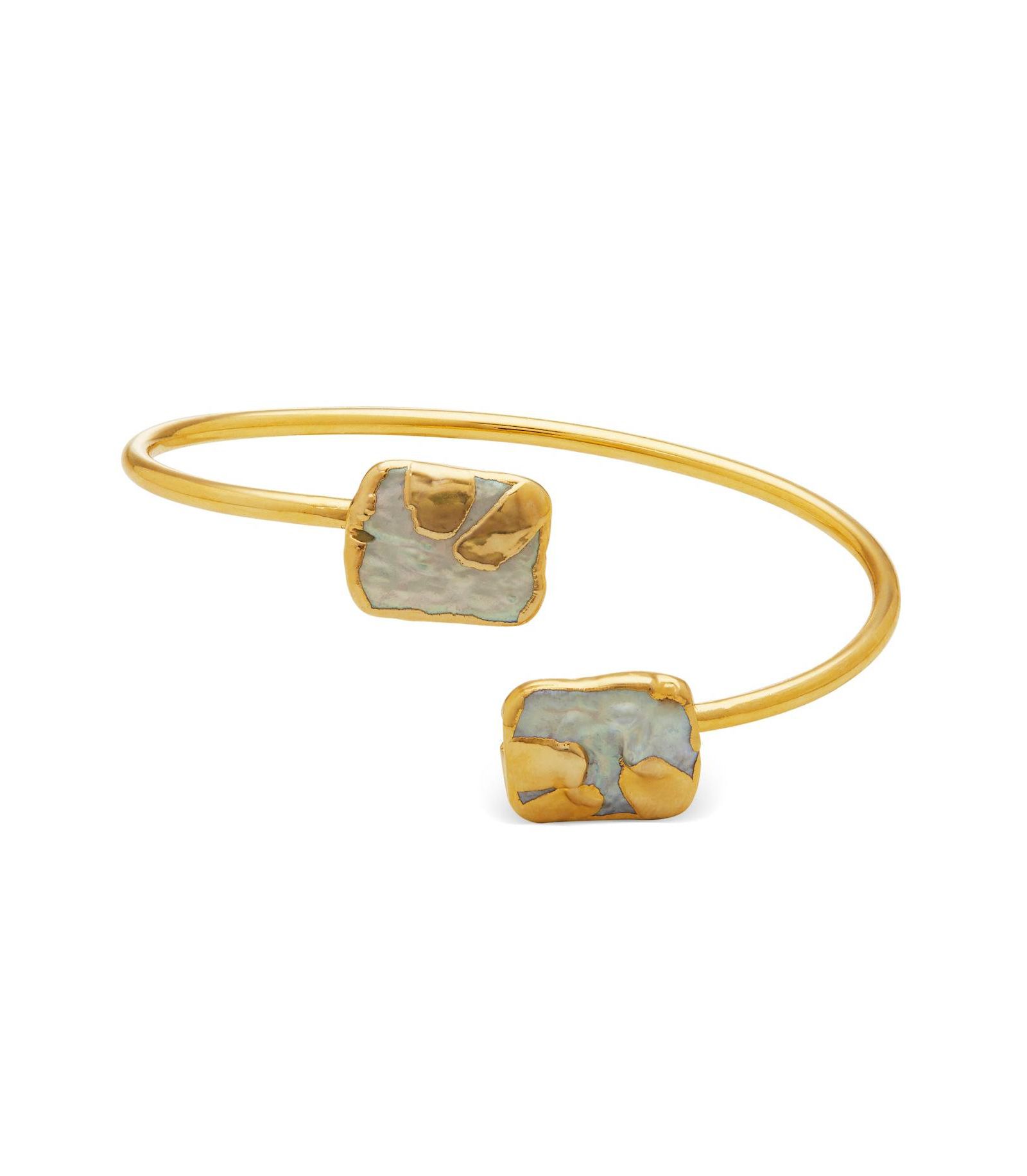 Lune Bracelet с жемчугом Baroque Shell, позолота 22k Gold