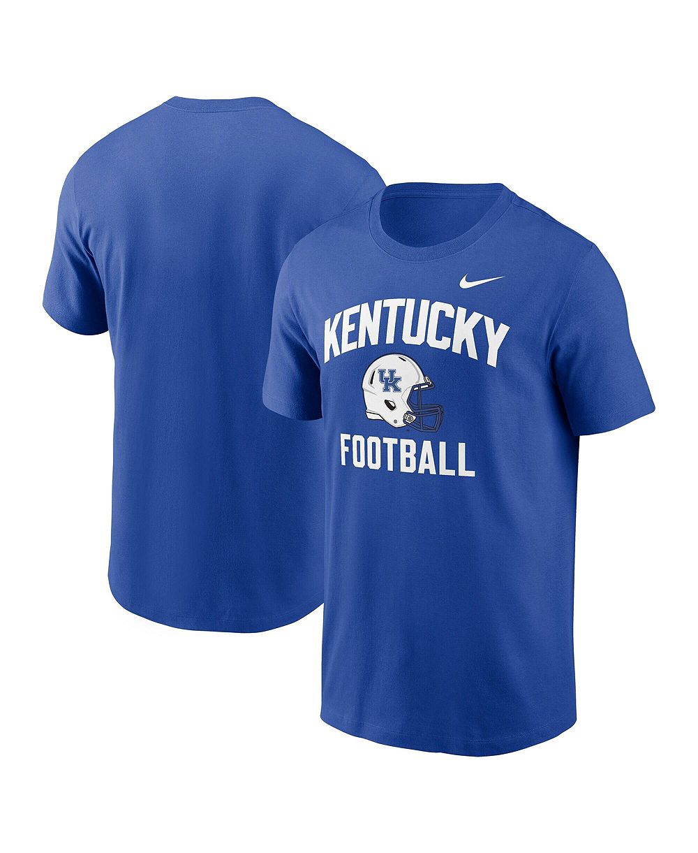 Мужская футболка Nike Royal Kentucky Wildcats Campus Football Helmet