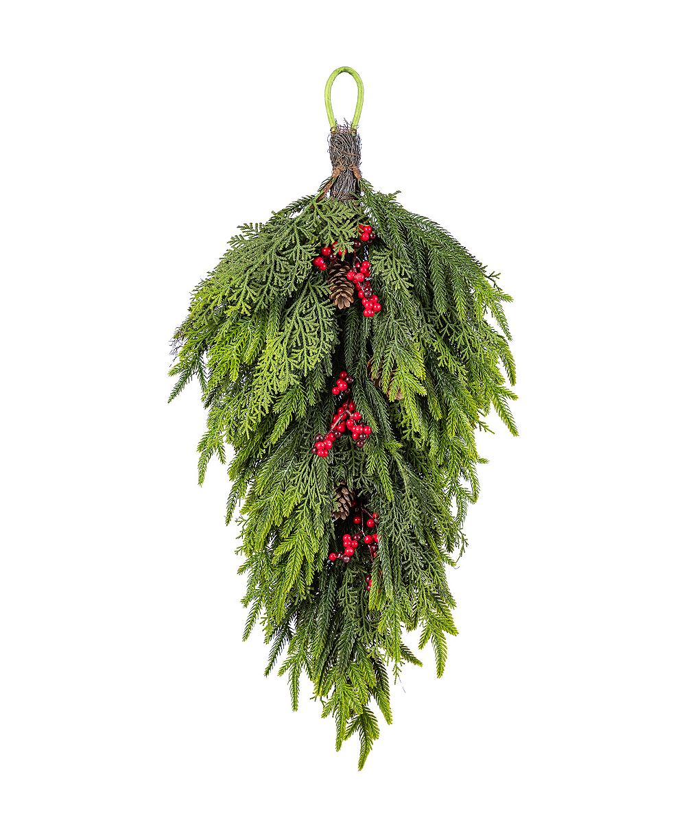 Рождественский декор Glitzhome 31.5" Polyethylene Christmas Dripping Teardrop