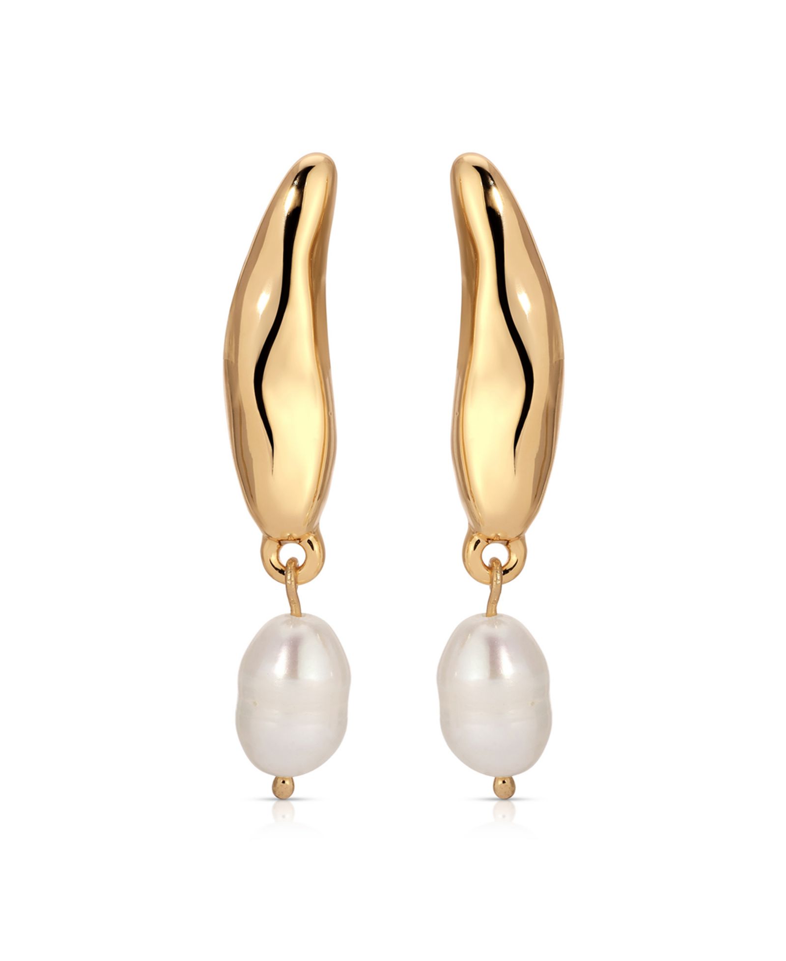 Серьги ETTIKA Liquid Luxe Cultured Pearl