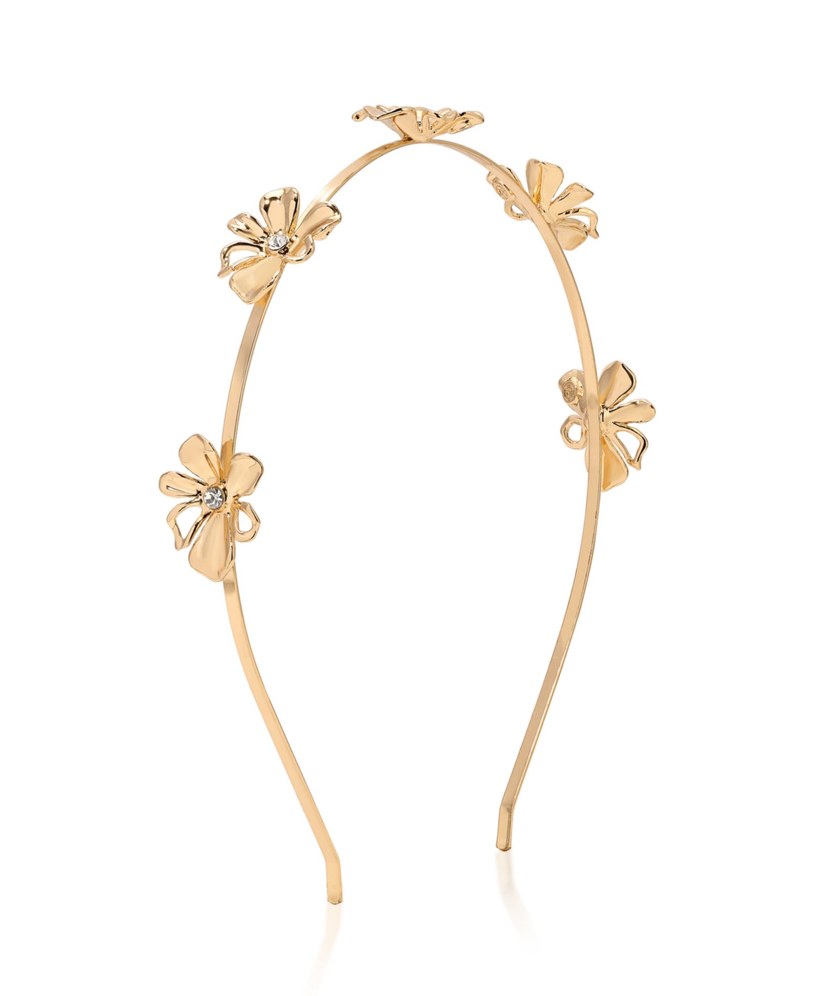 ETTIKA Gold Tone Petals Headband