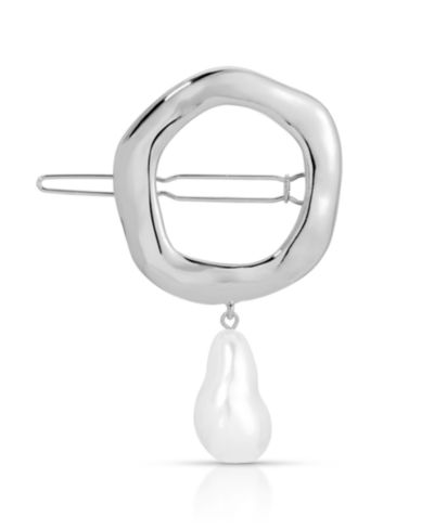 Заколка ETTIKA Open Circle Cultivated Pearl Barrette