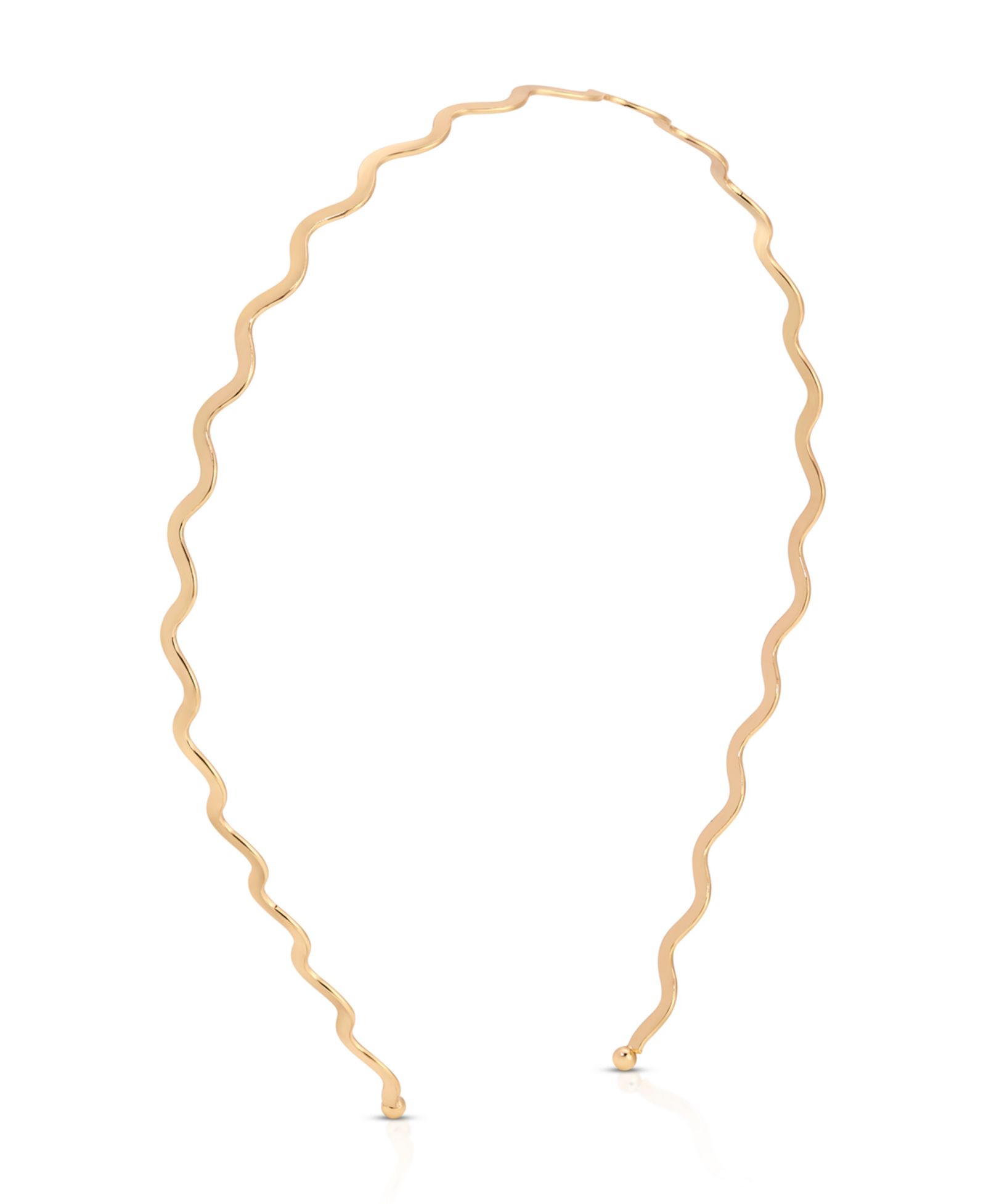 ETTIKA Gold Tone Zig Zag Headband