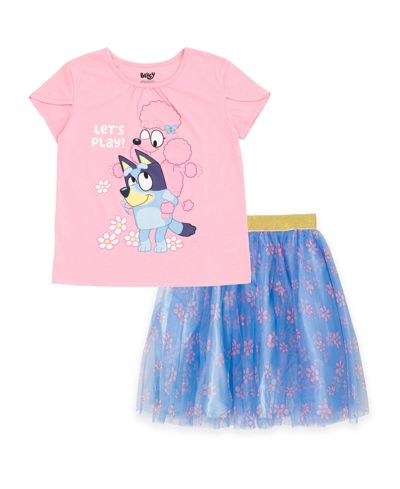 Bluey Baby Girls 2-Piece T-Shirt and Skirt Set