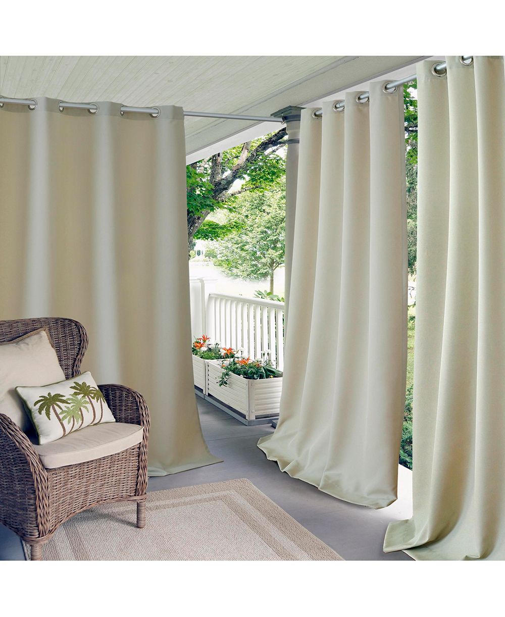 Штора для окна Elrene Home Fashions Connor Solid Indoor/Outdoor