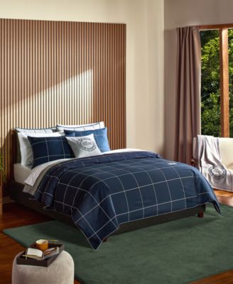 Lacoste Home теннисный хлопковый комплект из 3 предметов для одеяла, Full/Queen