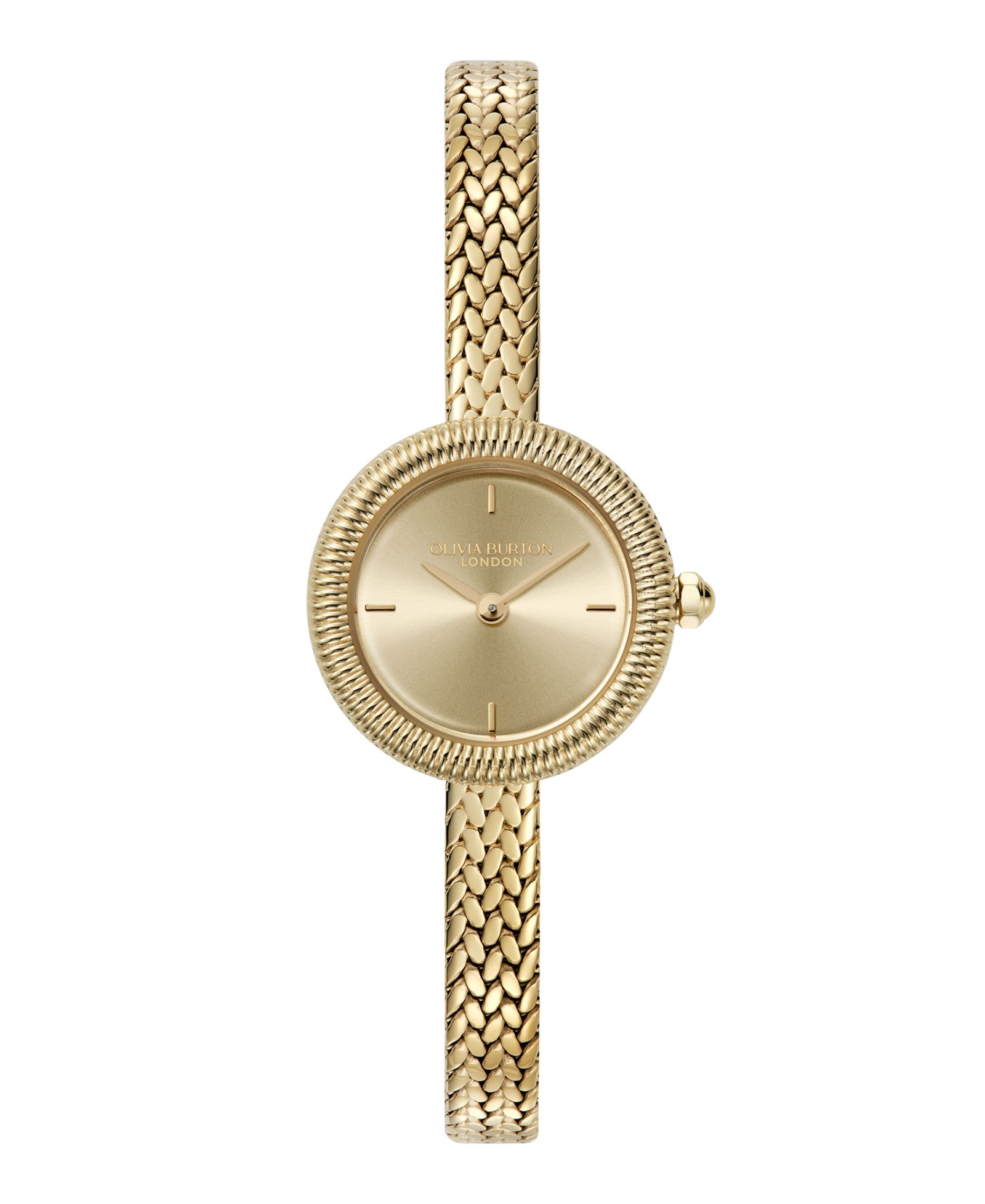 Женские часы Olivia Burton Finery Gold Tone Stainless Steel Mesh Bracelet, 20mm