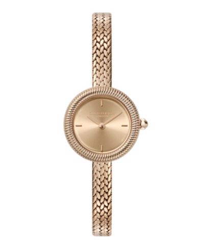 Женские наручные часы Olivia Burton Finery Rose Gold Tone Stainless Steel Mesh Bracelet, 20mm
