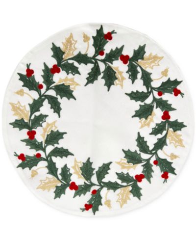 Lenox Holiday Embroidered Placemat, 16"