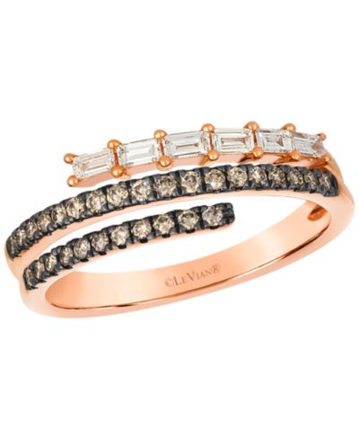 Кольцо Le Vian Vanilla Diamond и Chocolate Diamond в 14k Strawberry Gold