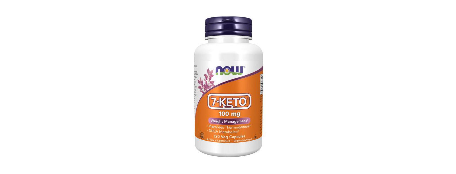 NOW Foods 7-Keto, 100 mg, 120 вегетарианских капсул