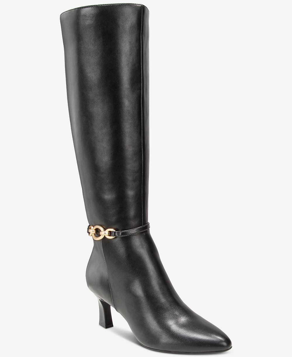 Женские сапоги Style & Co Women's Shaniaa Belt Pointed Toe Boot, Regular Calf