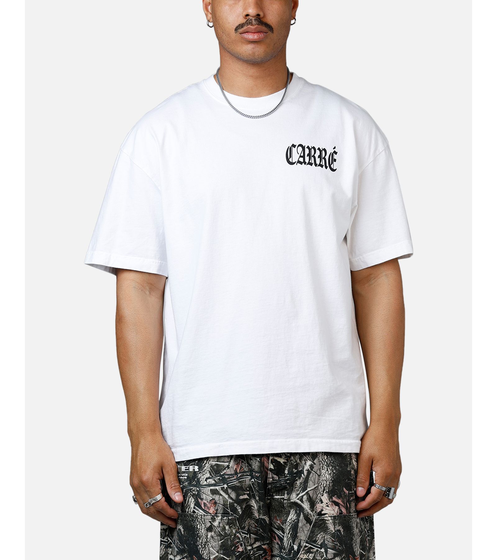 CARRE Men's Bulldog Heavyweight T-Shirt - White L